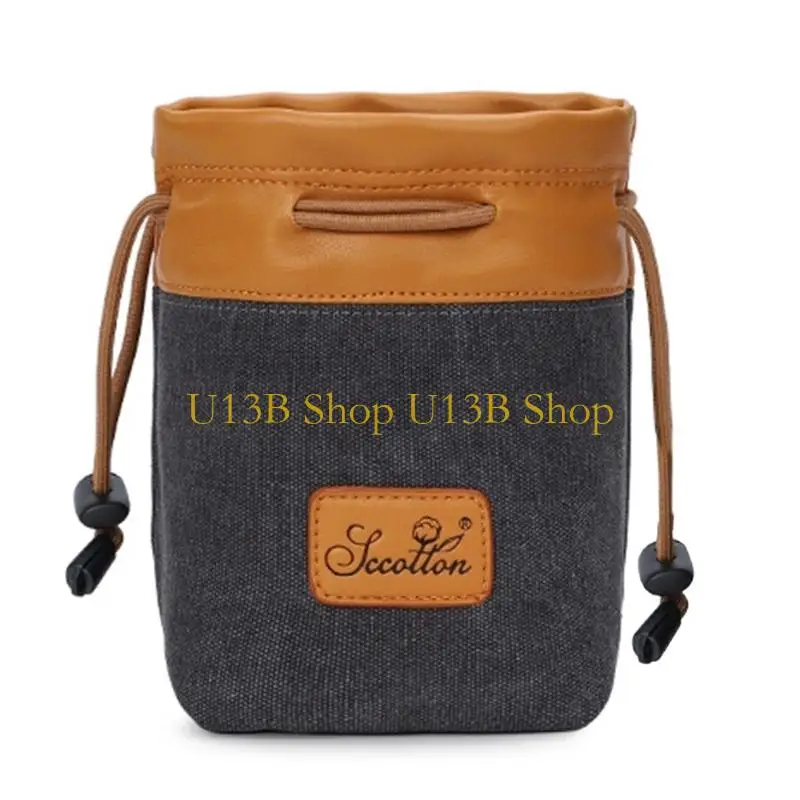 U13B Stylish Camera Bag Canvas Polyester Fabric Photography Enthusiasts Selection