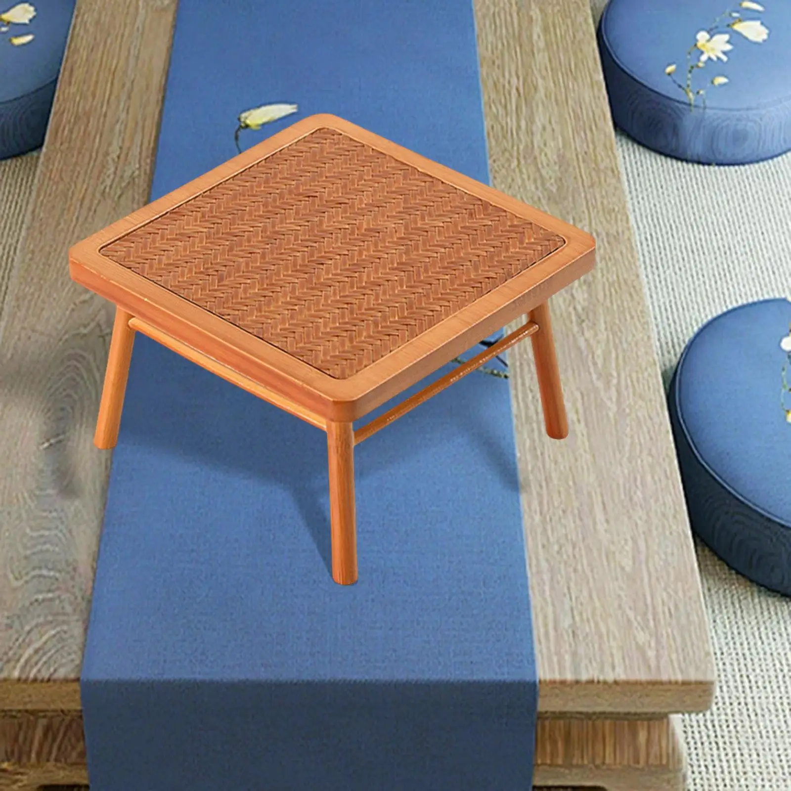 Scrivania per casa delle bambole Giocattolo per bambini Micro paesaggio Mini modello Tavolo in bambù per sala studio Sala da pranzo Giardino fatato Casa delle bambole Soggiorno