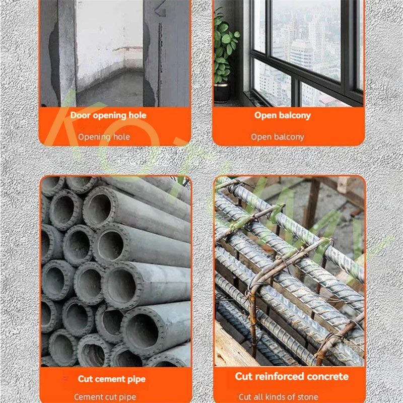 High Power Reinforced Concrete Wall Cutting Machine Wall Cutting Door Opening Window Opening Wall Stone Cutting Tool