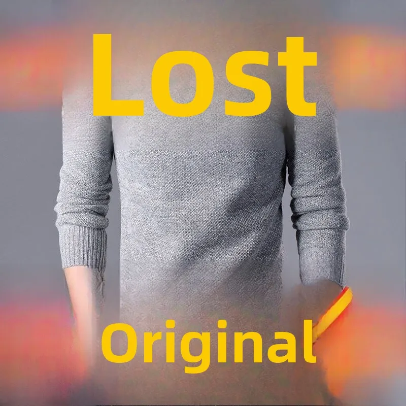 

Повседневный трикотаж на молнии с высоким воротником, приталенный мужской модный осенне-зимний новый Sle Ciwalk из полиэфирного волокна Long Sve irt