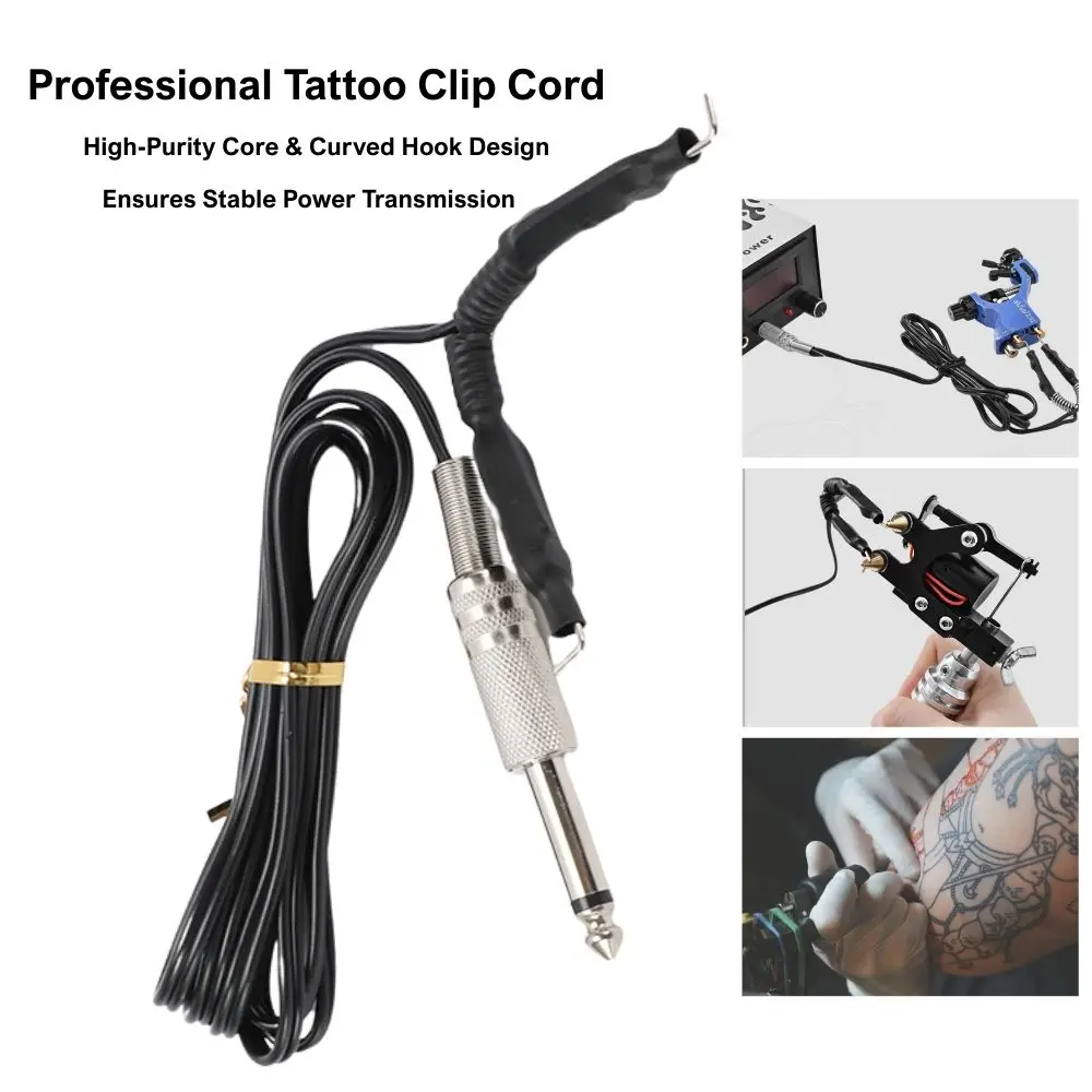 

Professional Tattoo Clip Cord 1.8M Silicone Hook Line Cable for Tattoo Power Supply Machine Gun - Heavy Duty Rotary Coil Acces