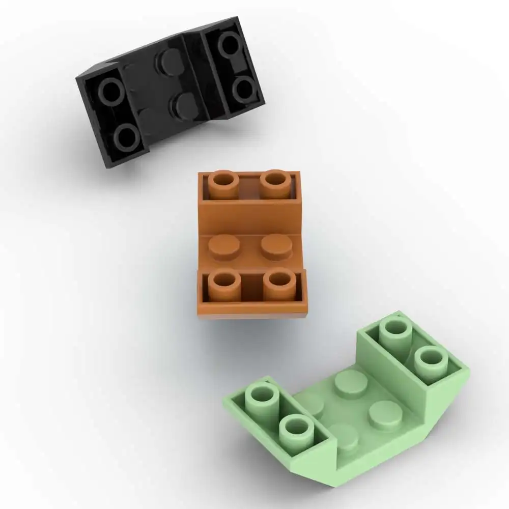

MOC 10 шт. классический 4871 наклонный вырез кирпич перевернутый 45 4x2 сменный строительный блок разделительные игрушки для взрослых мальчиков праздничный подарок
