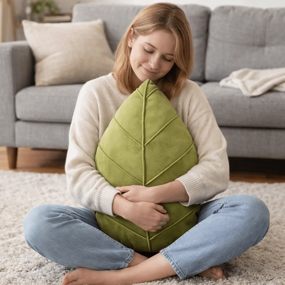 Nordic Leaf Shaped Pillow 3