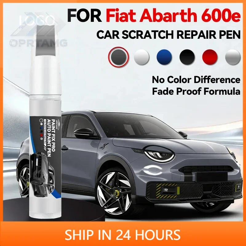 Bolígrafo de Reparación de Pintura para Vehículos, Especial para FIAT Abarth 600E 2024-2025, Accesorios para Reparación de Arañazos, Rojo 159, Blanco, Verde P