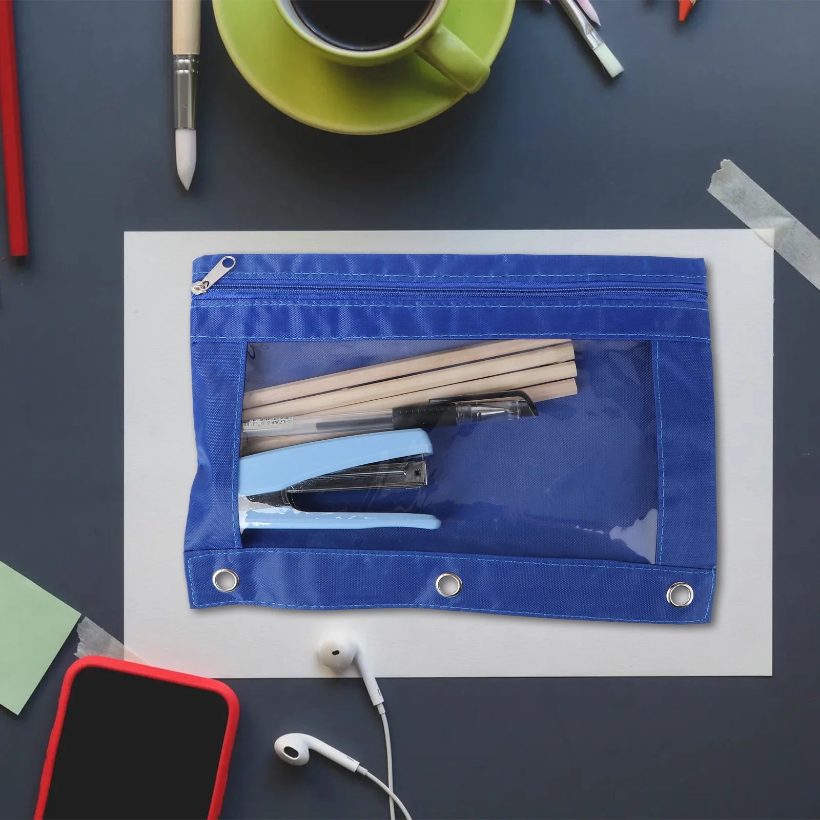 

6 шт., сумки для ручек изысканной работы, прозрачный оксфордский пенал, многофункциональный пенал, сумки для ручек, сумка-оксфорд