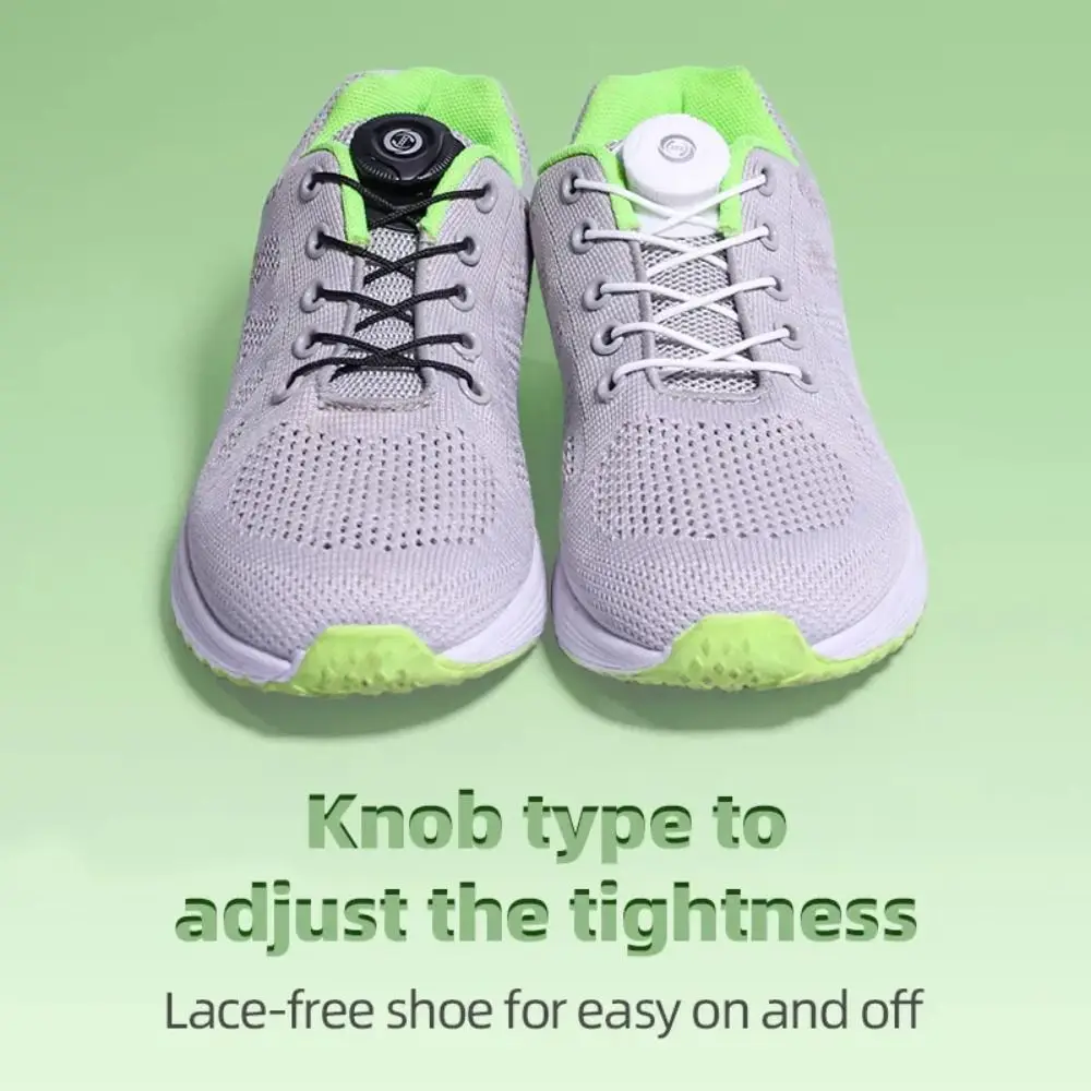 Practical Quick Automatic Buckle Rope Adjustable Adults Kids Sneaker ShoeLaces No Tie Shoe Laces Shoe Accessories
