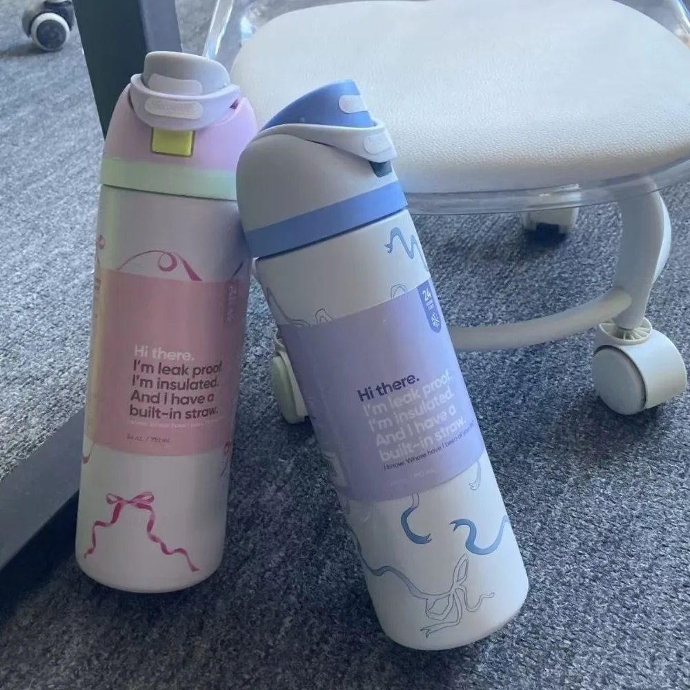 

Новая двухслойная чашка для фруктов на 32 унции, 24 унции, большая емкость, соломенный термос для прямого питья, портативная спортивная бутылка на открытом воздухе