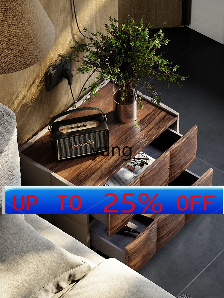 

CX Original New Locker Master Bedroom Walnut Bedside Cabinet