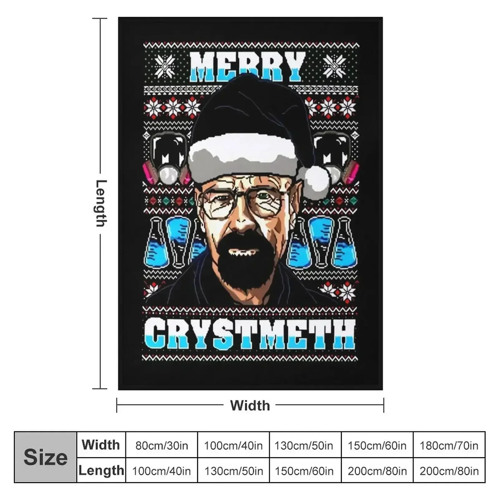 Breaking Bad Christmas Ugly Throw Blanket Luxury Thicken Thermals For Travel Summer Blankets