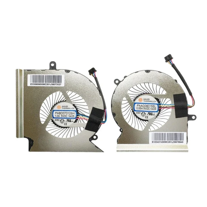 Laptop CPU GPU Cooling Fan for MSI GL65 GE65 GP65 WE65 Raider PABD07012SH 1.0A 5VDC N425 PAAD06015SL 0.55A 5VDC N426