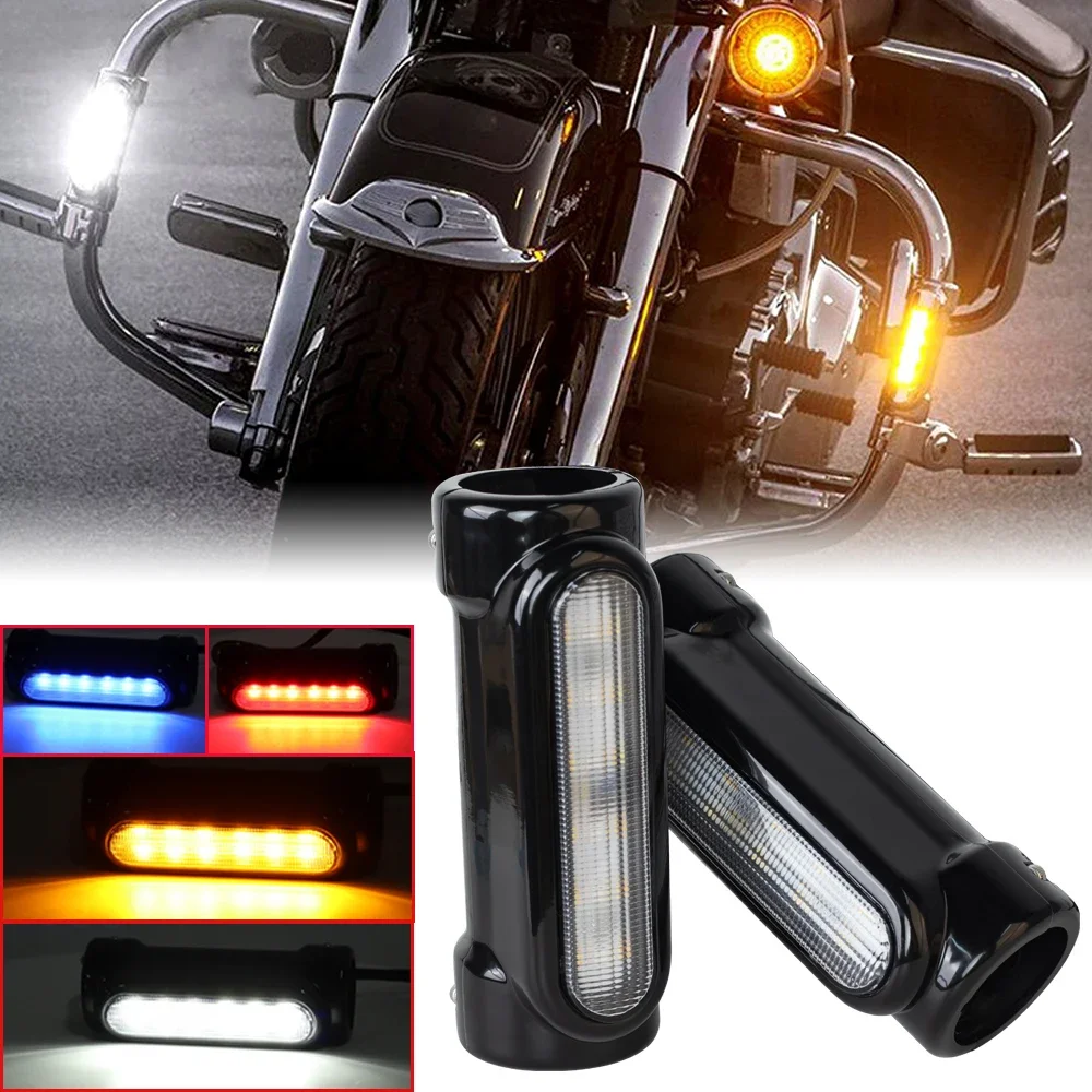 2PCS Motorcycle Front and rear Turn Signal Light Blinker Indicator Flasher Lamp 12V Universal Modification For Victory Harley