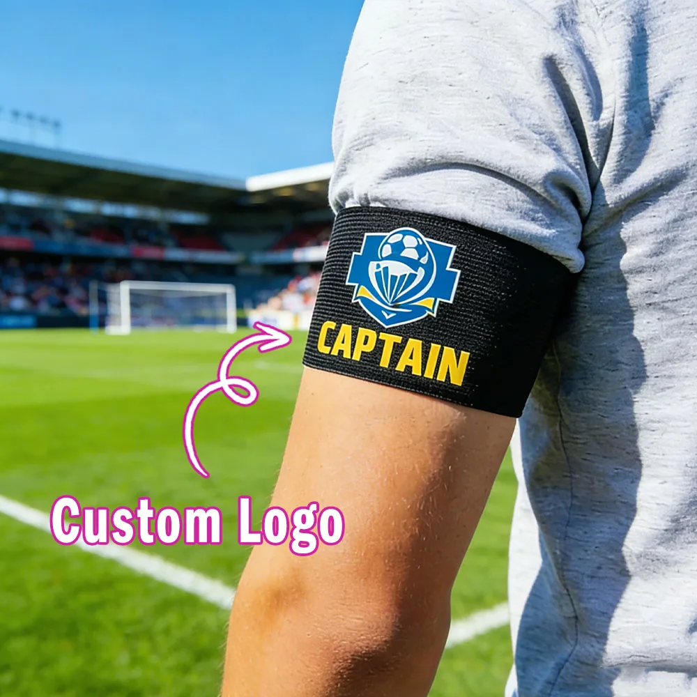 Custom Football Captain Armband, Personalized Soccer Captain Arm Band for Team,  Elastic Sports Armband for Football Players ﻿