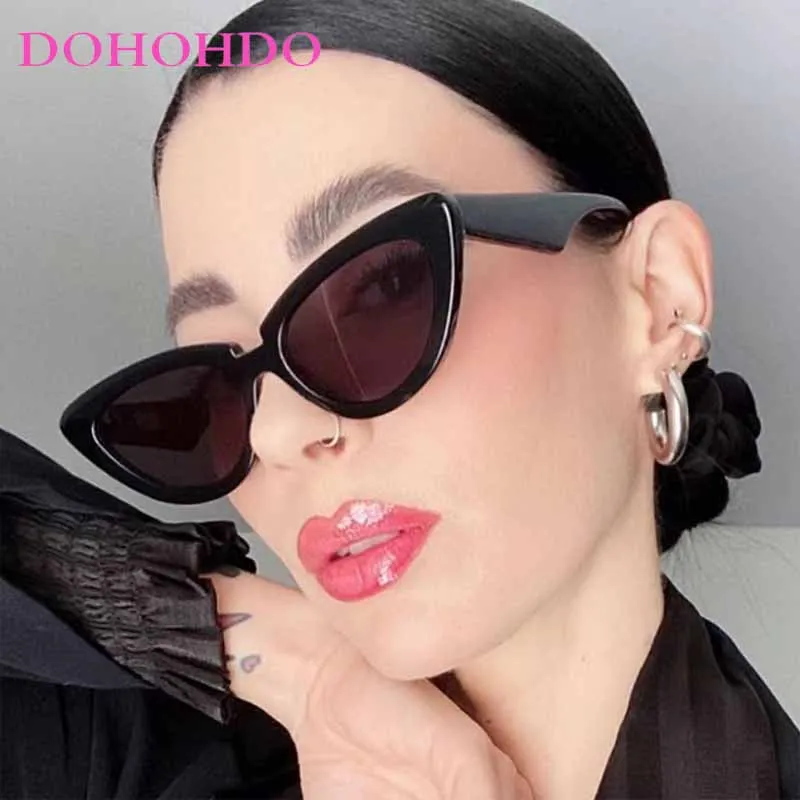 

Fashion Premium Luxury Brand Design Cat Eye Sunglasses Women Men Retro Classic Summer Traveling Sun Protection Sunglasses UV400