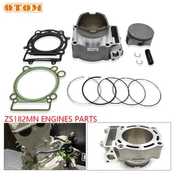 OTOM Motorcycle Cylinder Kit For ZONGSHEN ZS182MN NC300S Engine Parts 82mm Piston Rings Gaskets Top End Set KAYO BSE BRZ 300CC