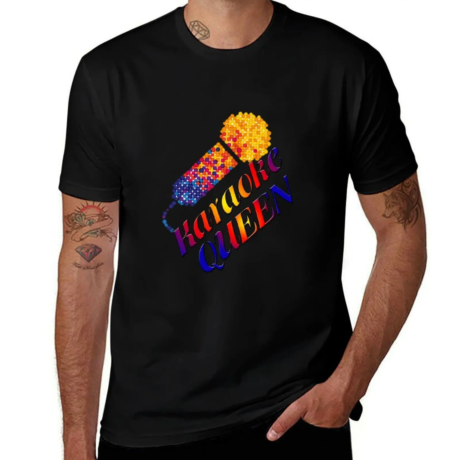 Camiseta de manga larga con estampado ligero, regalo a juego para amantes del karaoke y la música.