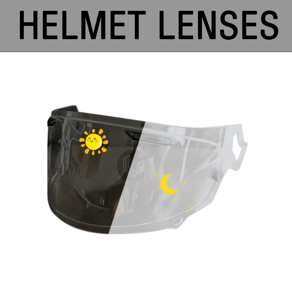 

For Arai RX-7X RX7X CORSAIR-X RX-7V VAS-V Motorcycle helmet Photochromic Visor Anti-UV visor Lens NEO XD hromic Smoke Dark Visor