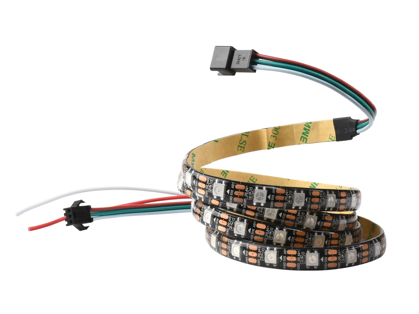 Waveshare WS2812 Digital RGB LED Strip, High brightness, Energy-saving And Low Power consumption, Cuttable And Programmable