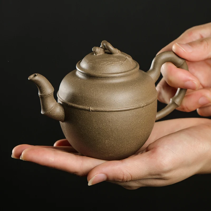 |Zhiming Yixing Original Yixing Clay Teapot Days Blue Mash Purple Clay Teapot Single Teapot Teapot Bamboo Section Pot Bamboo Pot