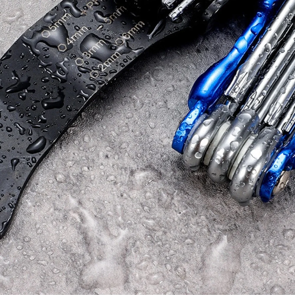 

Набор складных шестигранных ключей из хромованадиевой стали, 7 или 11 штук, с различными размерами шестигранников от 1,5 мм до 10 мм для широкой совместимости