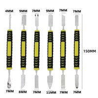 6Pcs/Set 6 in 1 Hardened Claw Nail Double Headed Pry Bar Disassembly Spudger Opening Tools Kit Screen Frame Repair Tool