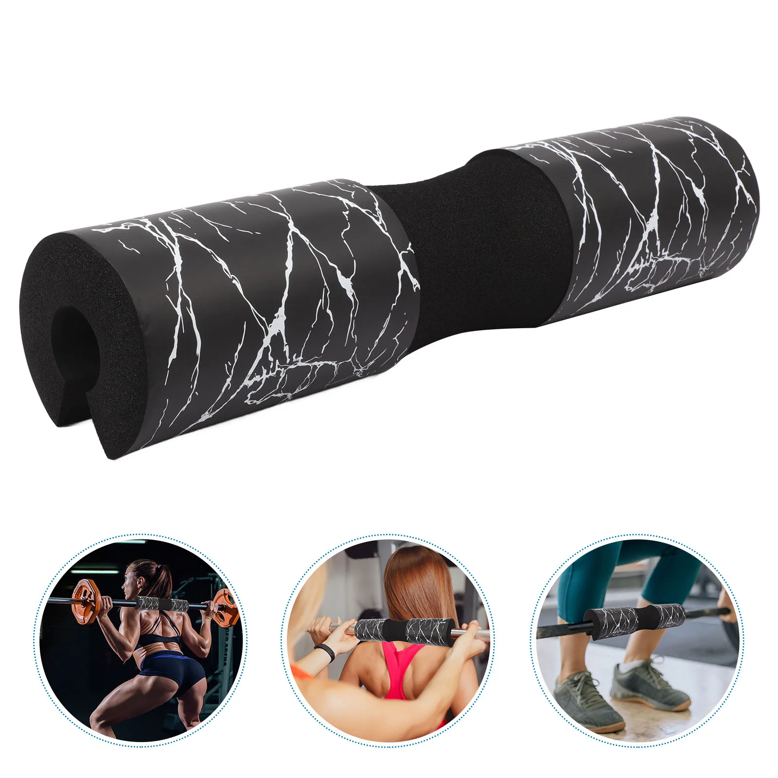 وسادة الحديد المحمولة وسادة الرقبة الإسفنجية خفيفة الوزن حامي الكتف للقرفصاء الورك التوجه اللياقة البدنية غطاء الحديد