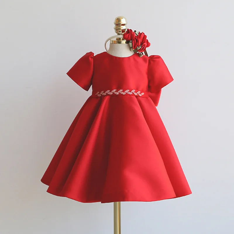 Abito da bambina2025Nuovo abito da sposa leggero per bambina Abito da principessa Moda Abbigliamento per bambini Autunno Bambini Full-Year Dr