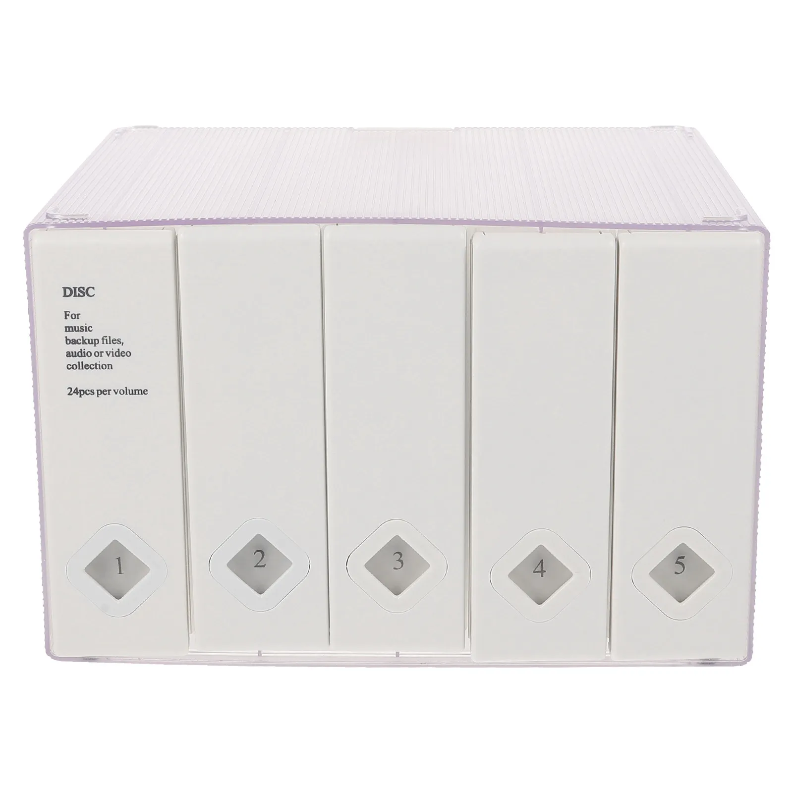 High-Durability Cd Storage Box Large Capacity Disc Case Holds Cds Liner Notes Both Sides Shockproof Wear-Resistant Cd Protector