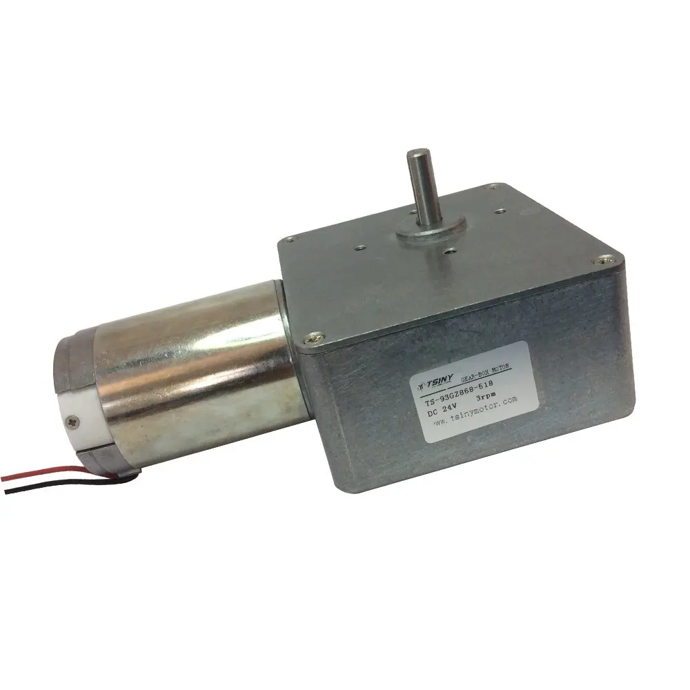 High-torque Right Angle Gear Motor with Gearbox Reducer 24v DC 3 RPM