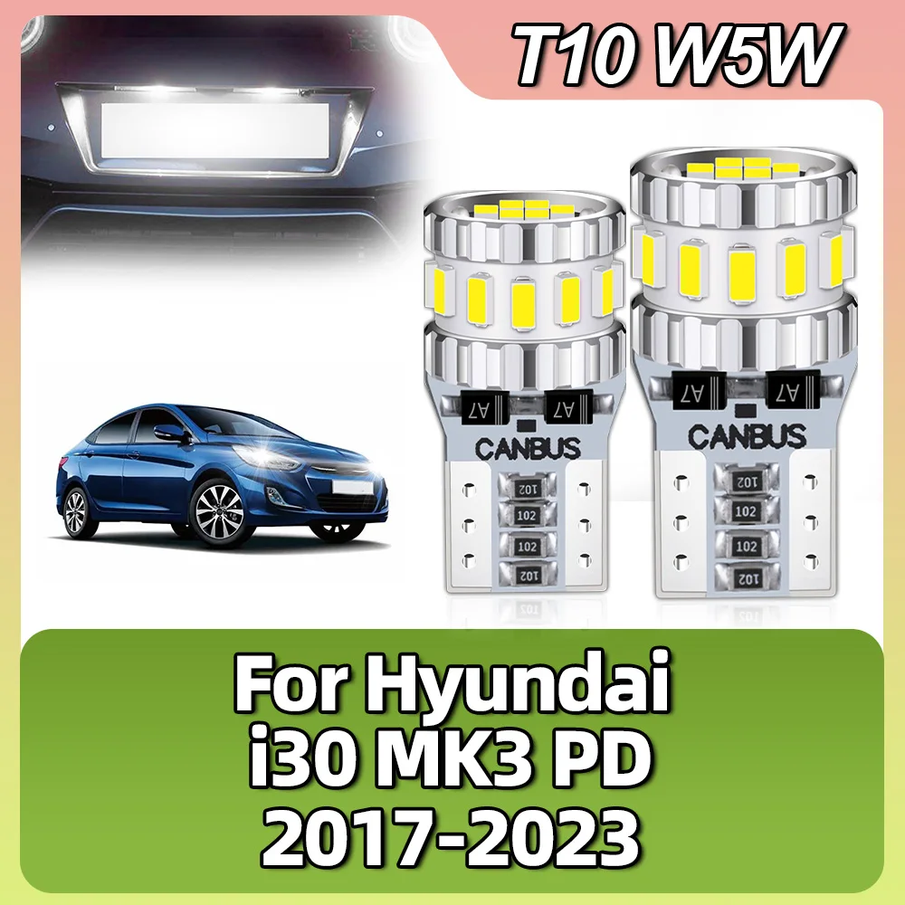 

Canbus T10 LED W5W 194 192 168 W5W Parking Bulb Wedge Signal License Plate Light For Hyundai i30 MK3 PD 2017 2018 2019 2020-2023