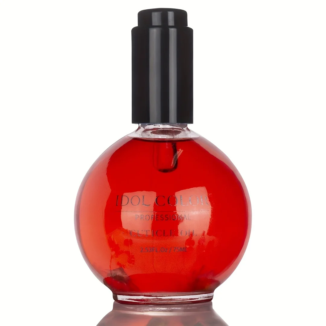 

IDOL COLOR Cuticle Oil, 2.56 FL Oz, Strawberry Flavor, Repairs Cuticle and Enhances Nail Shine, Hardness, and Toughness