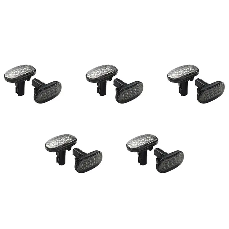 10X Amber LED Side Marker Lights For Jimny JB74 JB64 2018- Turn Signal Indicator Light Replacement, Smoked