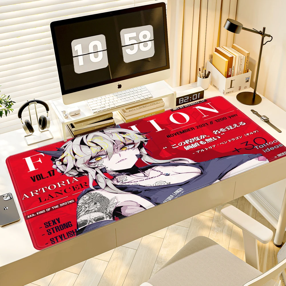

Anime Girl Non-slip Mat Gamer Keyboard Pad Computer Mouse Ped Mausepad Gaming Laptop Deskmat Pc Accessories Mousepad Mat Cabinet