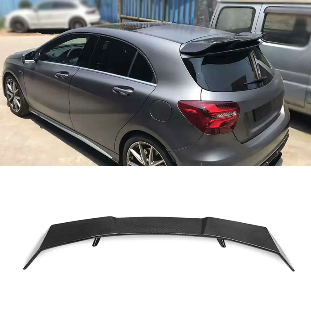 VACOMUL Carbon Fiber Rear Roof Spoiler Wings for Mercedes Benz A Class W176 A Class A200 A260 A45 AMG 2014-2018 Car Styling FRP