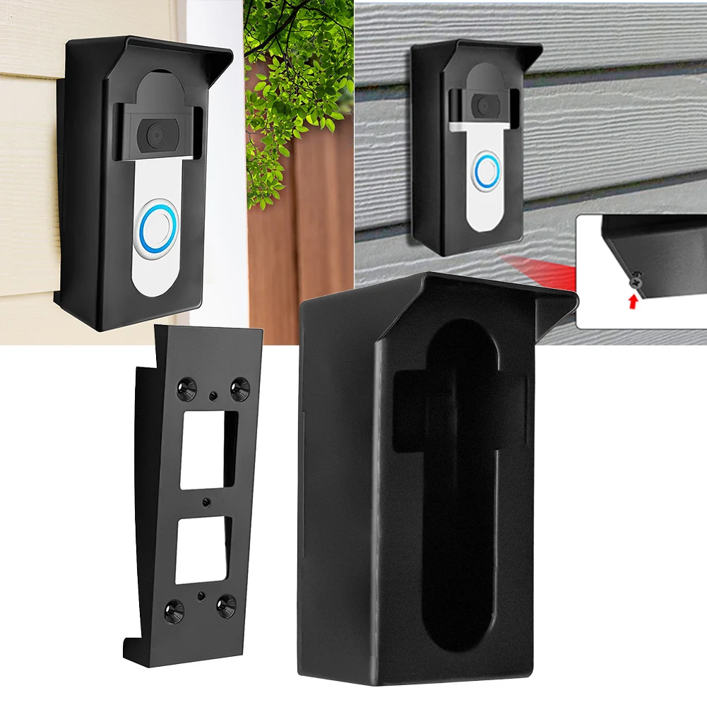 

Кронштейн для дверного звонка, виниловое крепление для кольцевого видеодверного звонка, сохраняйте свой вид, прямой защитный чехол, противоугонный кронштейн