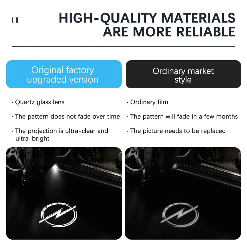 For Opel Insignia 2009-2018 2017 2010 2016 2011 2015 2012 2014 LED Car Door Projector Ghost Shadow Welcome Light Accessories