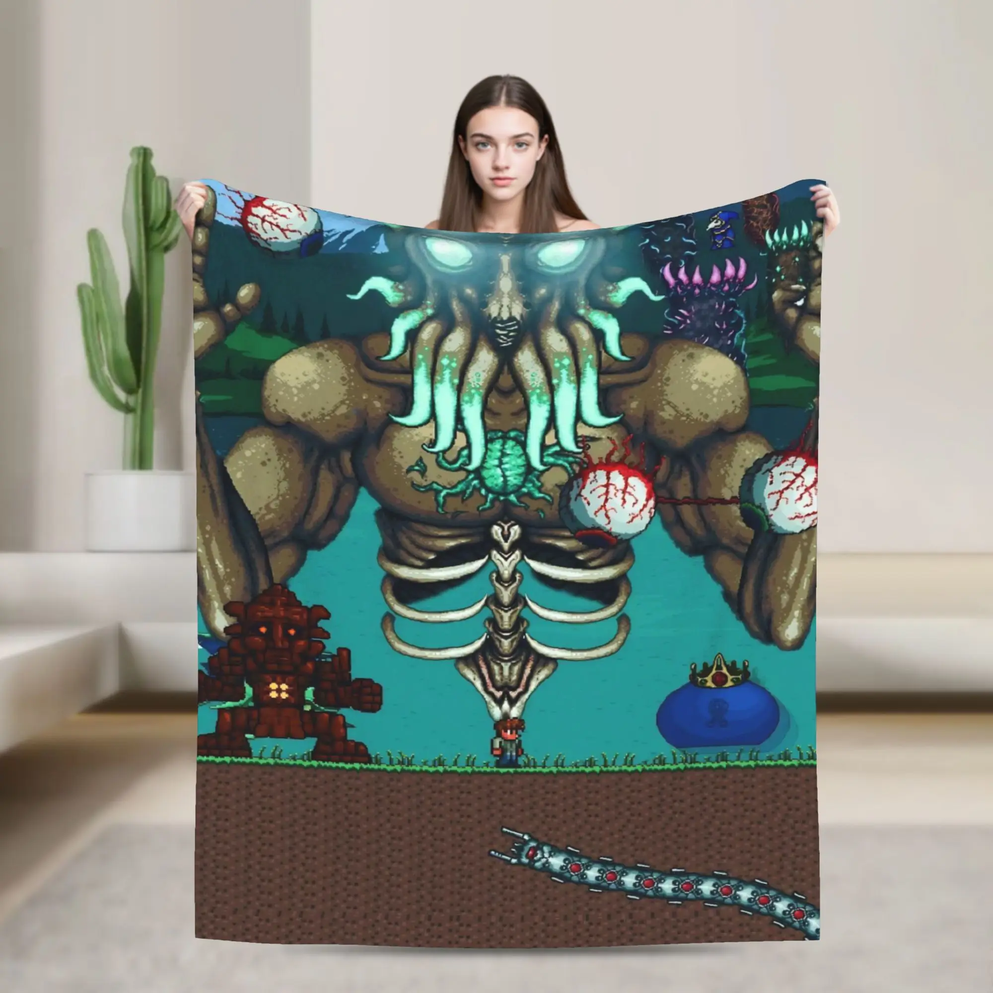 Comfort Terrarias Blanket Merch Bedding Decorative  Throws And Blankets Soft Fleece for Car
