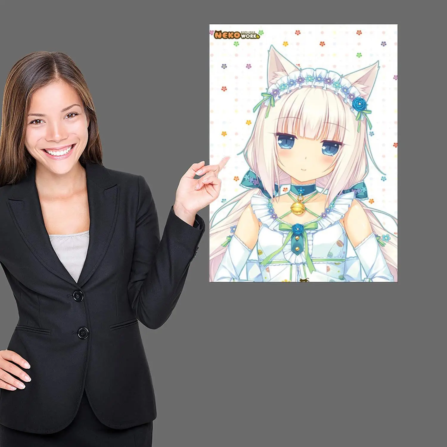 Catgirl Paradise Japan Anime Game Canvas Posters Nekopara Chocola Vanilla Picture Girl Room Living Painting Art Home Wall Decor