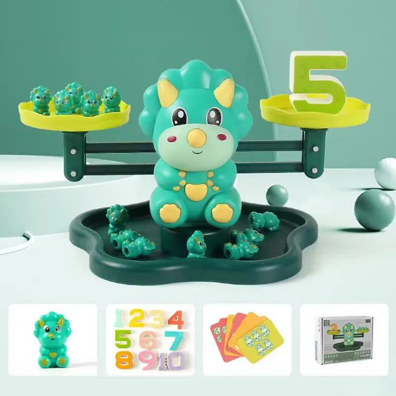 Math Balance Game Montessori Math Toy Dinosaur Monkey Balance Baby Early Educational Balancing Scale giochi da tavolo genitore-figlio