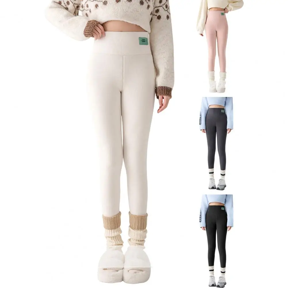 Damskie spodnie na zimę 2025, nowe, codzienne, z aksamitu, ocieplane, grube, termiczne, modne, jesienne, z wysokim stanem, bawełniane legginsy.
