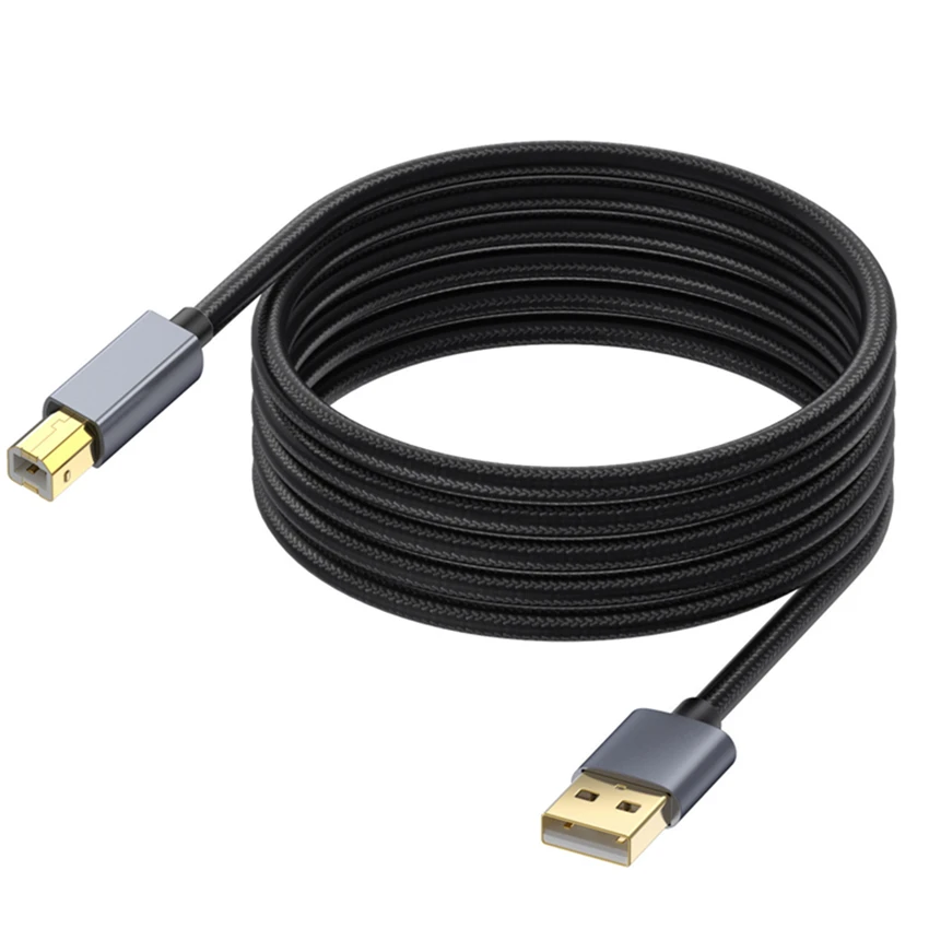 10M 5M 3M Kabel USB do drukarki USB typu B męski do męskiego USB2.0 do drukarki etykiet Canon Epson HP ZJiang Kabel USB 2.0 do drukarki — zdjęcie produktu 5