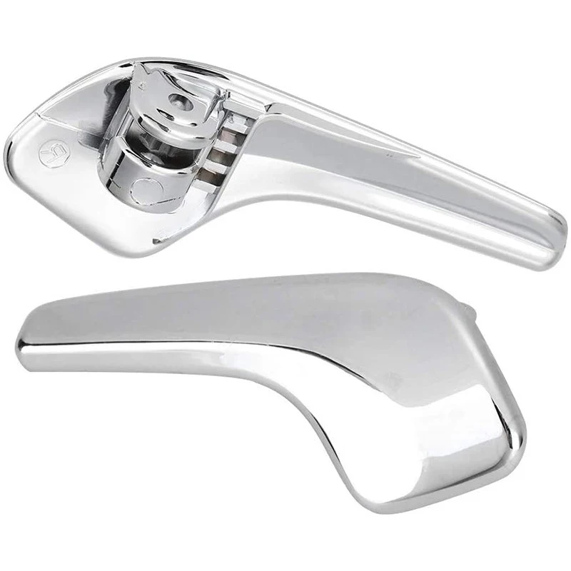 BAOLUN Aluminum Plated Plastic Stainless Interior Door Left Right Doors Handle 13297814 13297813 For Opel Corsa D 2006-2014