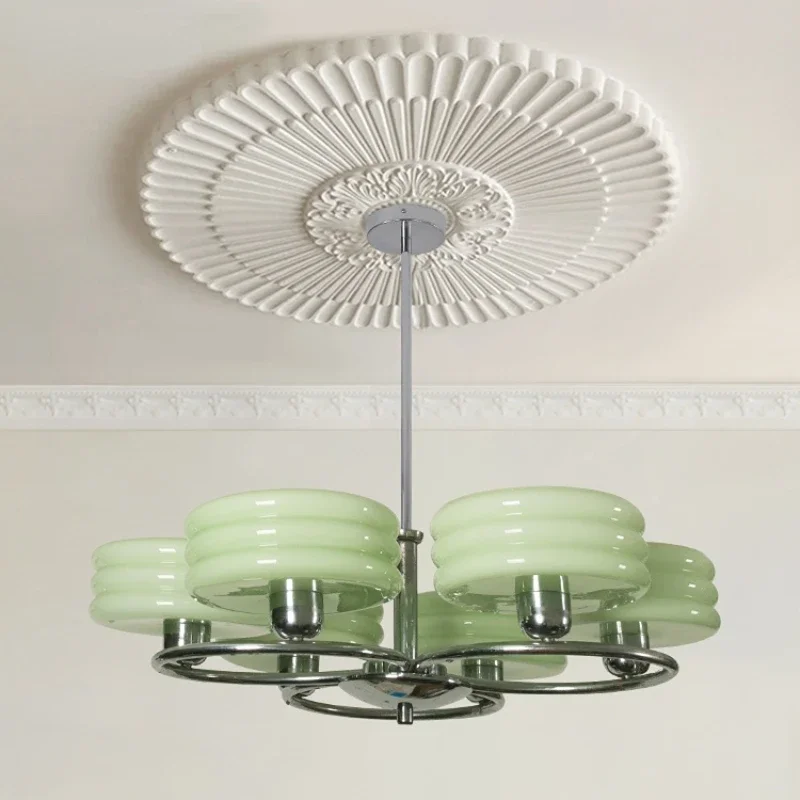 French Style Antique Living Room Chandelier Retro Master Bedroom Dining Room Chandelier Design Creative Glass Lamps