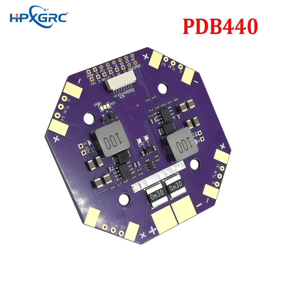 HPXGRC PDB440 12S 440A Distribution Board PDB 5V / 12V Output 30.5mm for RC Airplane Multirotor X-Class FPV Cinelifter Drone