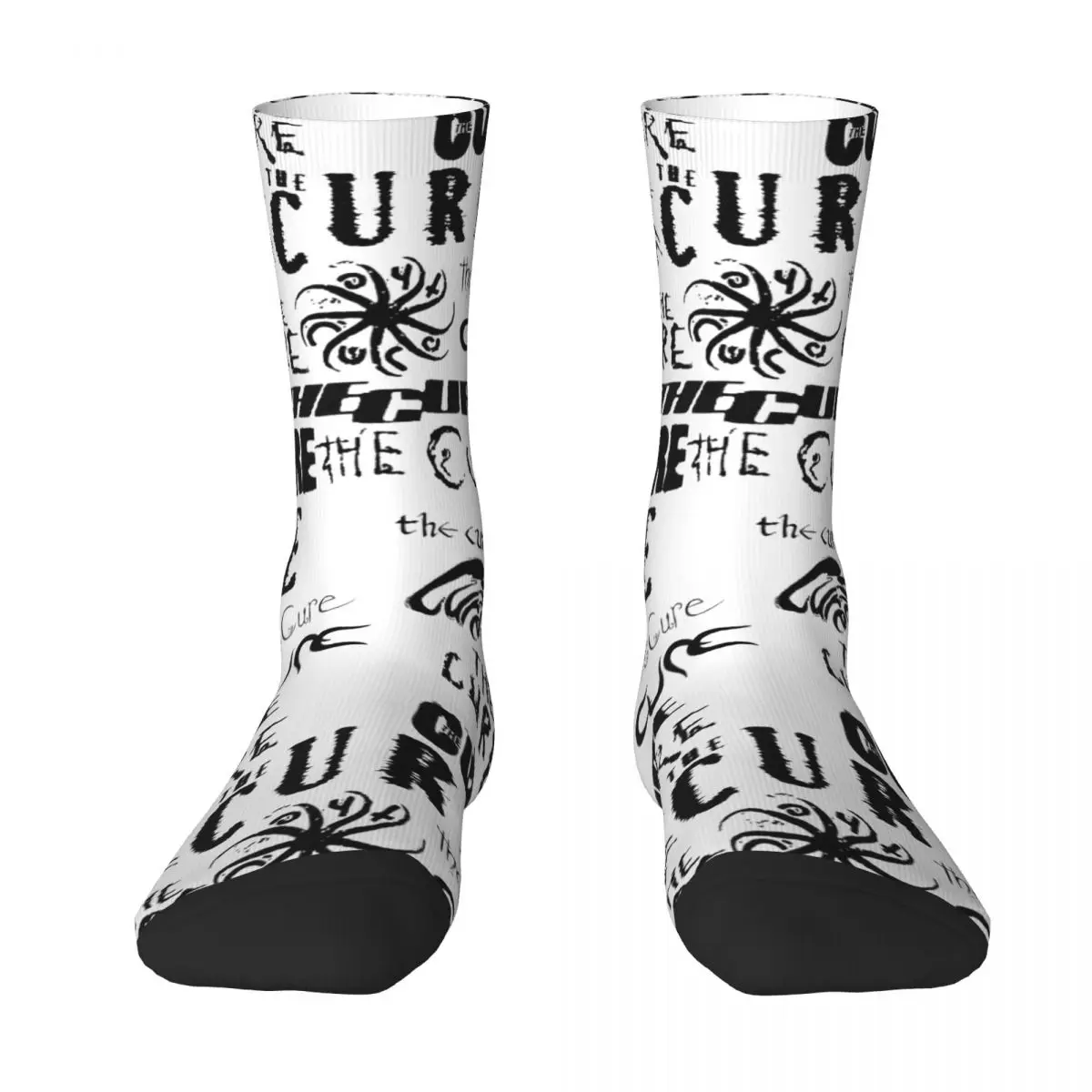 The Cures The Cure The Cure Band Robert Smith The Cure Stocking Top Quality contrast Field pack Humor Graphic Elastic Socks