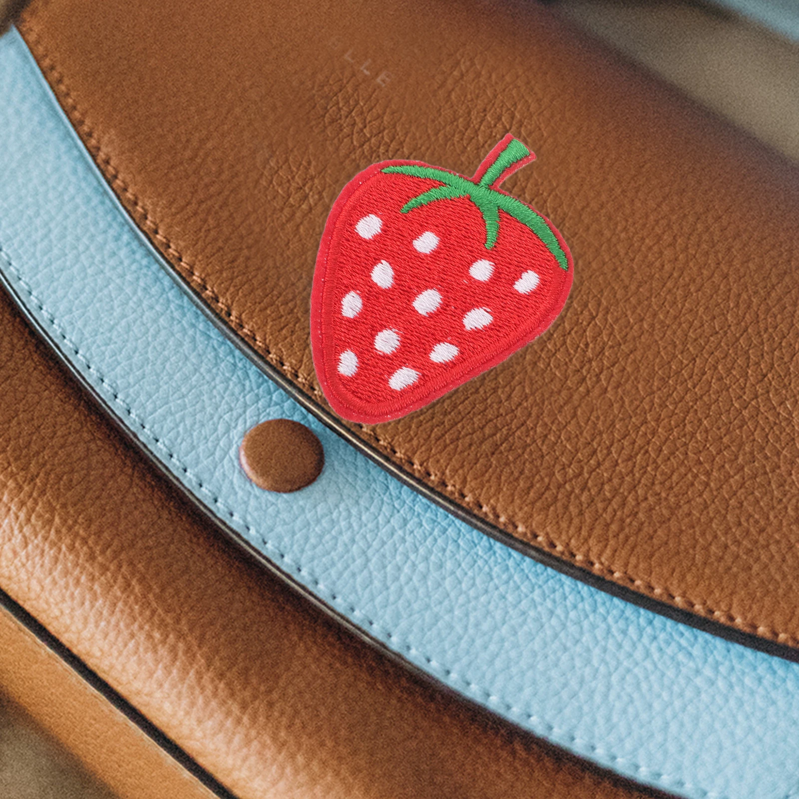 

40 Pcs Shoes and Hats Strawberry Embroidery Cloth Patch Miss Embroidered Patches