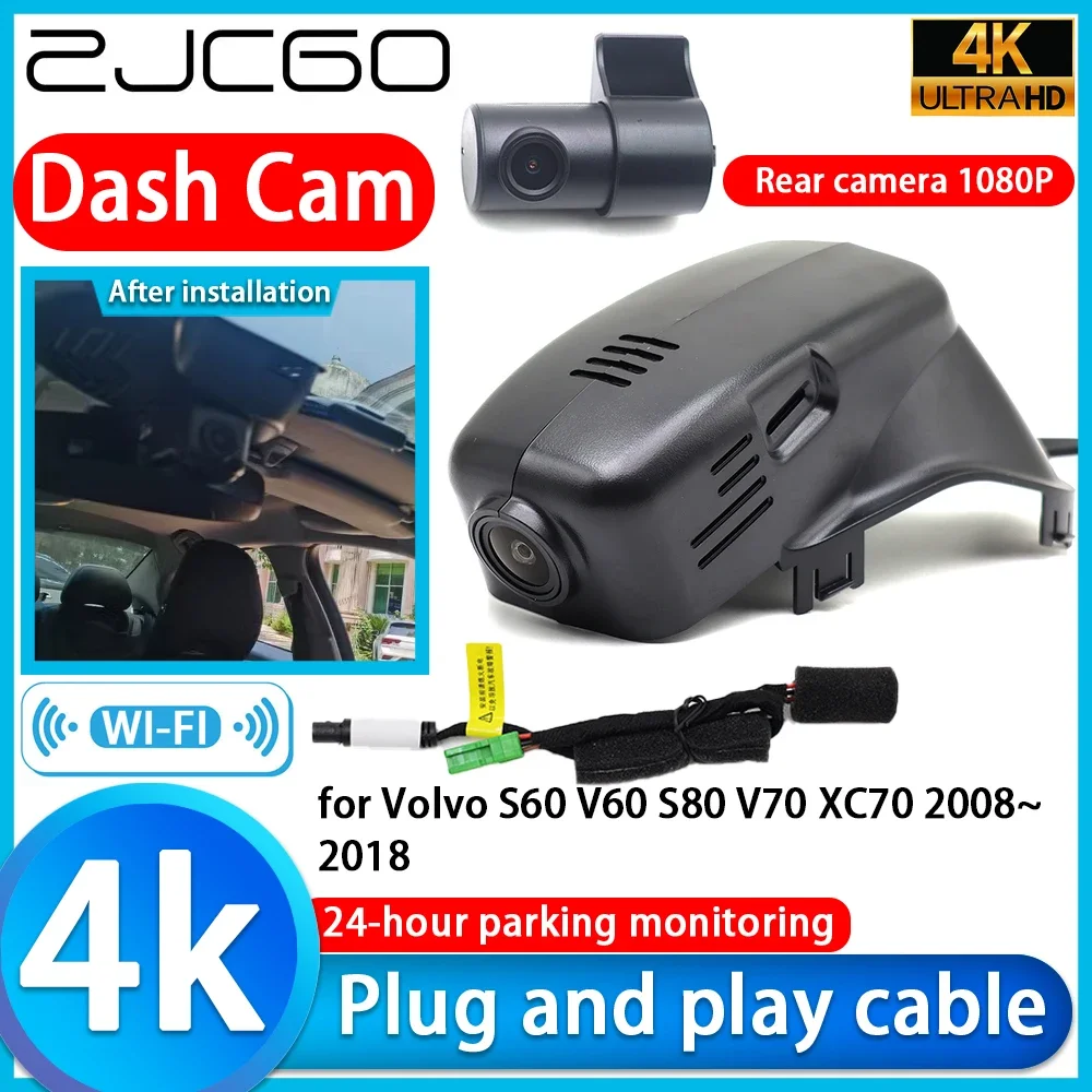 

Video Recorder 4K UHD Plug and Play DVR Dash Cam for Volvo S60 V60 S80 V70 XC70 2008~2018