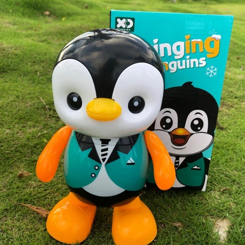 Robô pinguim de dança elétrica: brinquedo interativo cantando/dançando faíscas de interesse musical e senso de ritmo em crianças de todas as idades