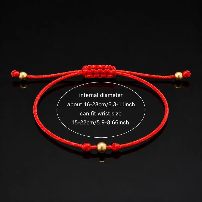 Fashion Simple Lucky Knot Red Rope Bracelets For Women Men Handmade String Adjustable Bracelet Friendship Jewelry Gift