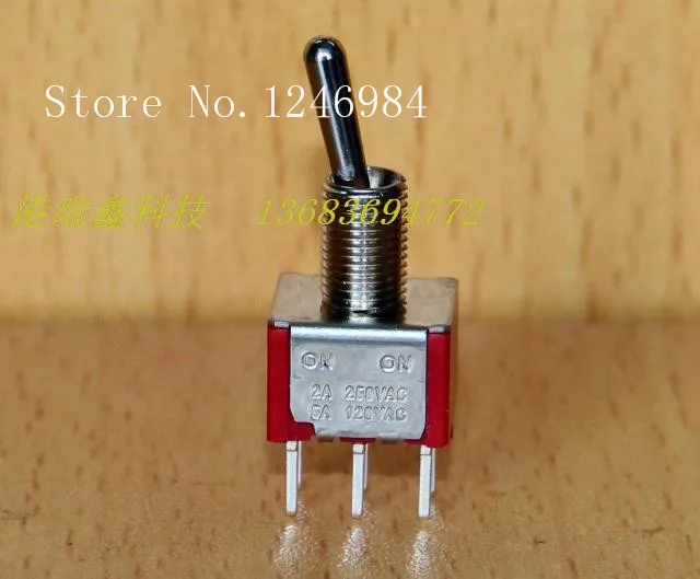 [SA]T8011C pin dual six foot two tranches M6.35 toggle switch toggle switch Q11 Taiwan Deli Wei 1MD1--50pcs/lot
