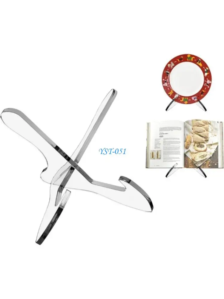 

E15A Reinforced UNKNOWN Molded Clear Display Stand Slanted Face For Ceramics Paintings Office Home Organization